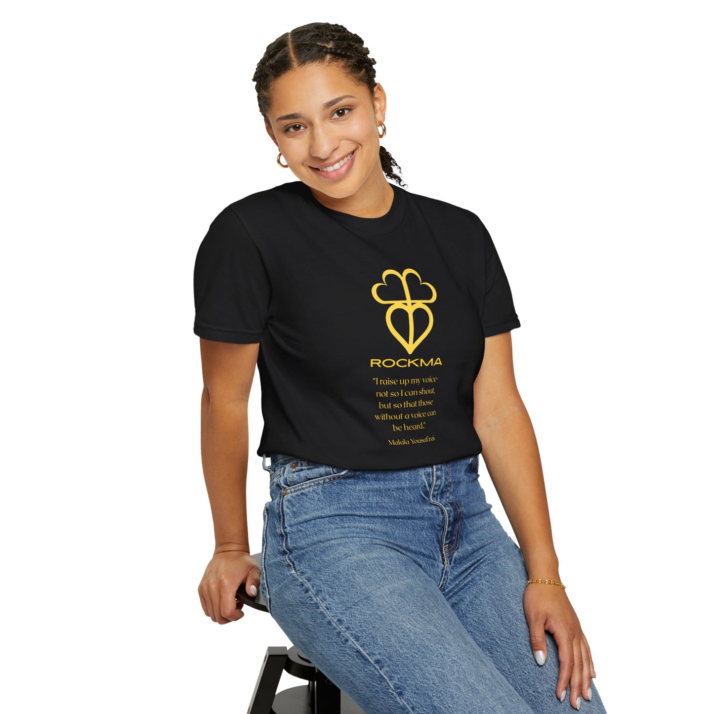 RockMa Malala Yousafzai Inspirational Unisex Soft-Washed Graphic T-shirt