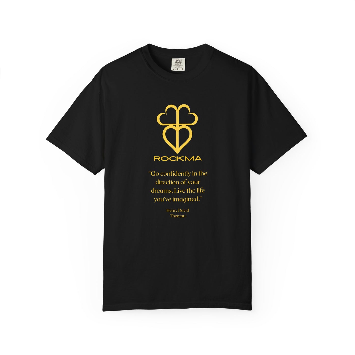 RockMa Henry David Thoreau Inspirational Unisex Soft-Washed Graphic T-shirt