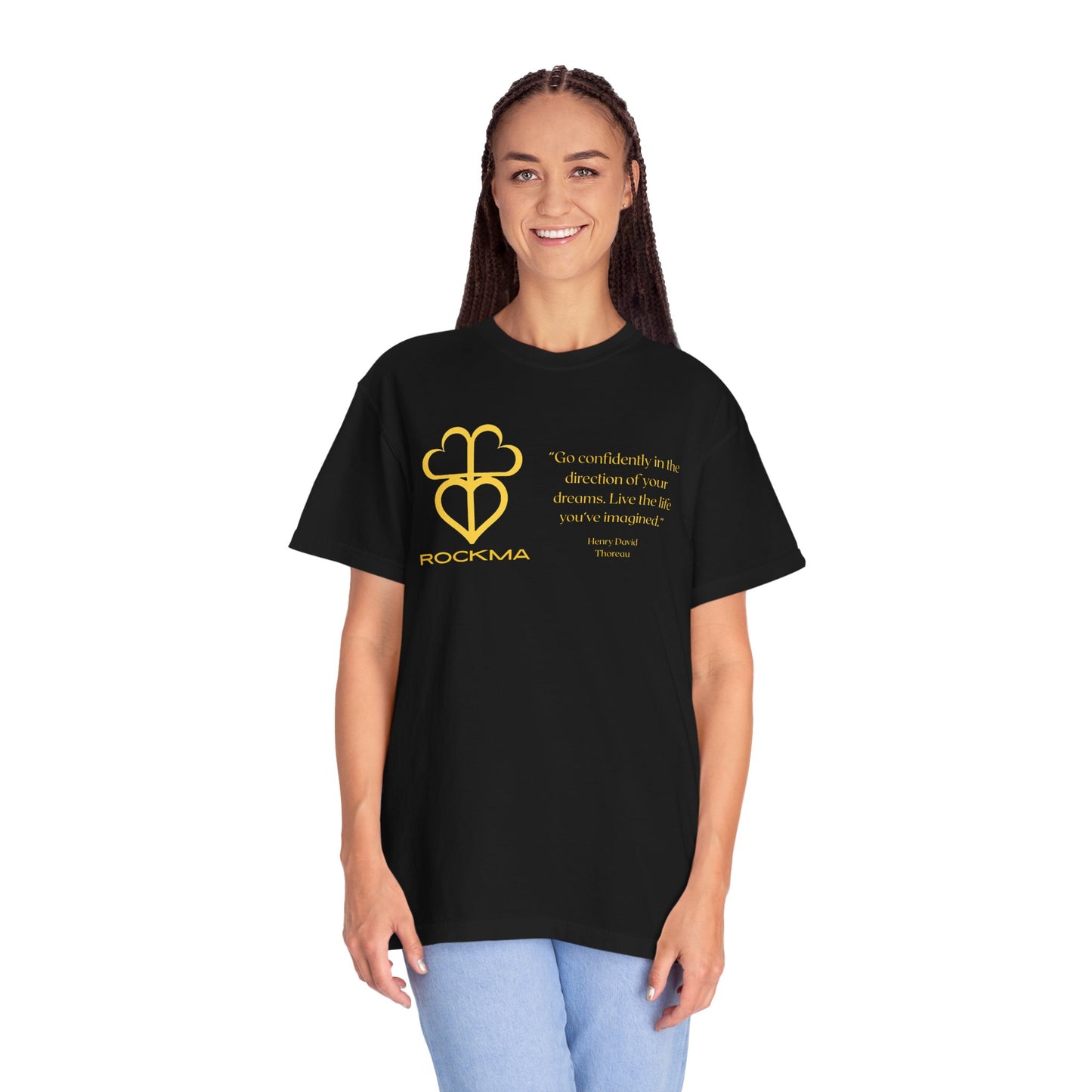 RockMa Henry David Thoreau Inspirational Unisex Soft-Washed Graphic T-shirt