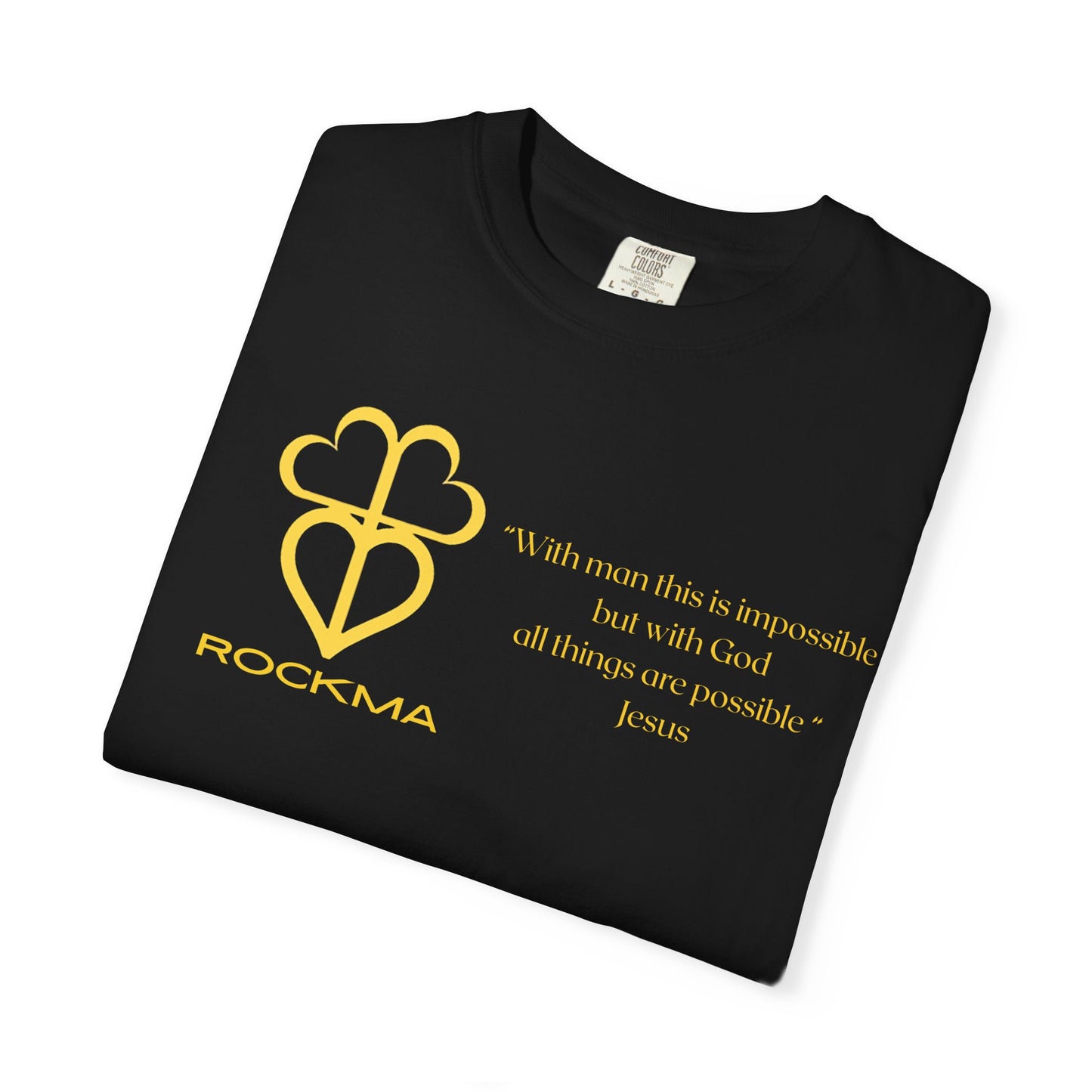 RockMa Jesus Inspirational Unisex Soft-Washed Graphic T-shirt