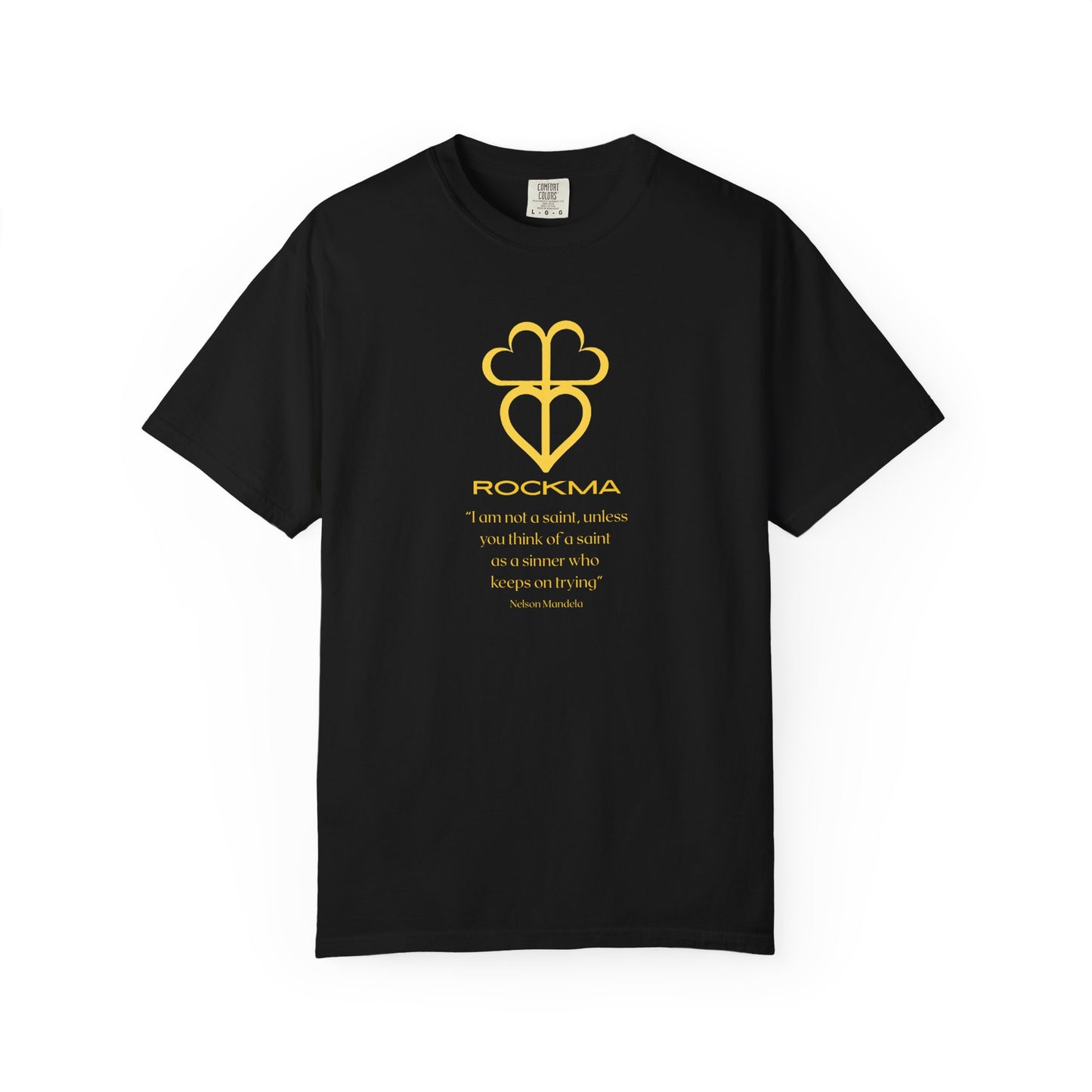 RockMa Nelson Mandela Inspirational Unisex Soft-Washed Graphic T-shirt