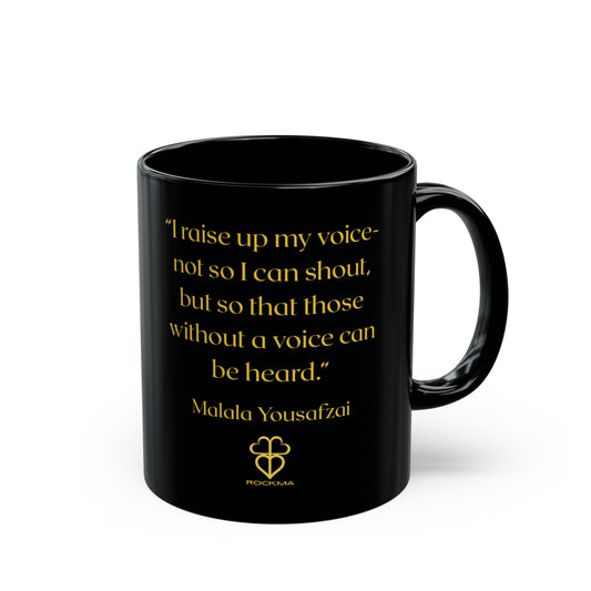 RockMa Malala Yousafzai Inspirational Mug (11oz) Black