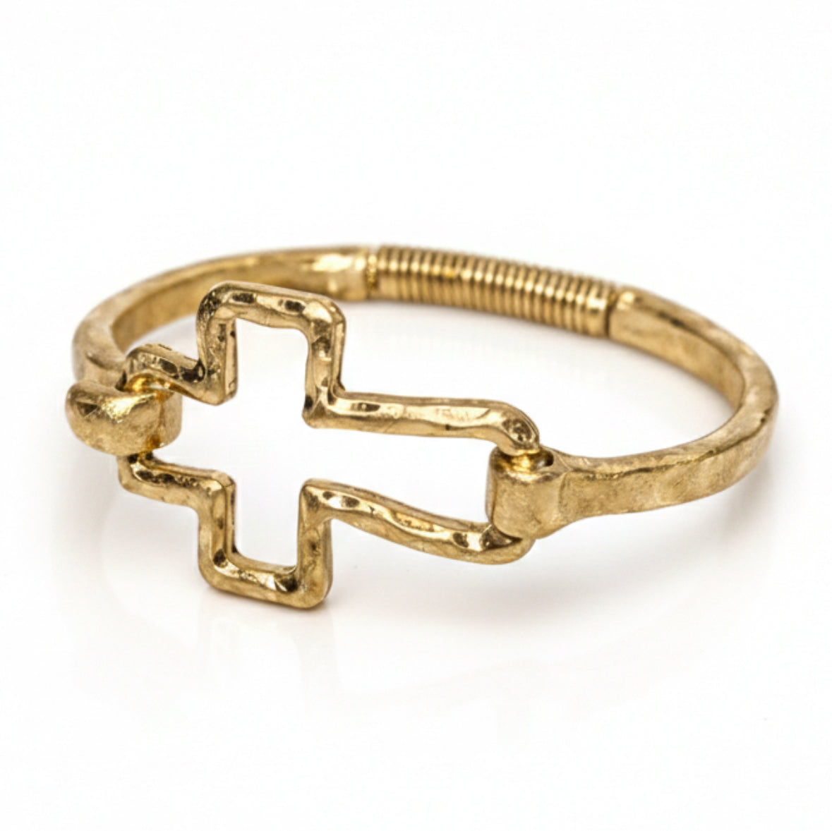 You Are Loved ~ Cross Bracelet ~ Gold